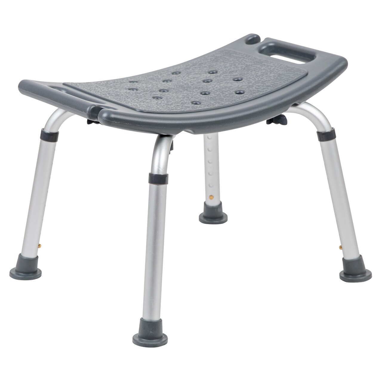 Emma and Oliver Tool-Free 300 Lb. Capacity, Adjustable Bath & Shower Chair w/ Non-slip Feet